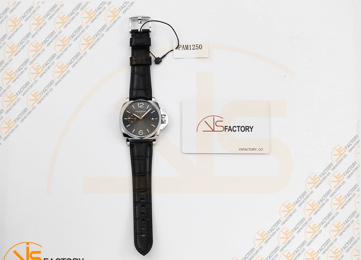 VS Factory Panerai Luminor Due PAM1250 Gray Dial Steel Leather P.900 Movement - 图片 2
