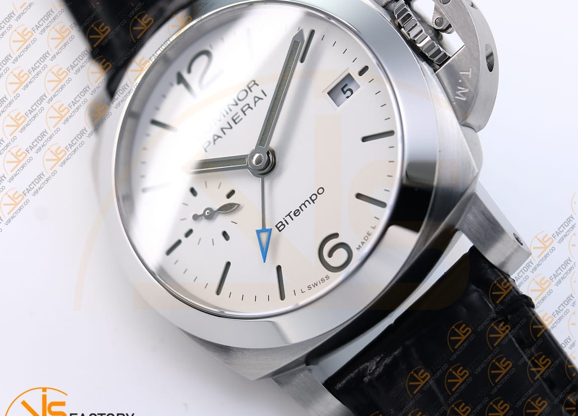 VS Factory Panerai Luminor Quaranta BiTempo PAM1367 White Dial Stainless Steel P.900 Movement - 图片 6