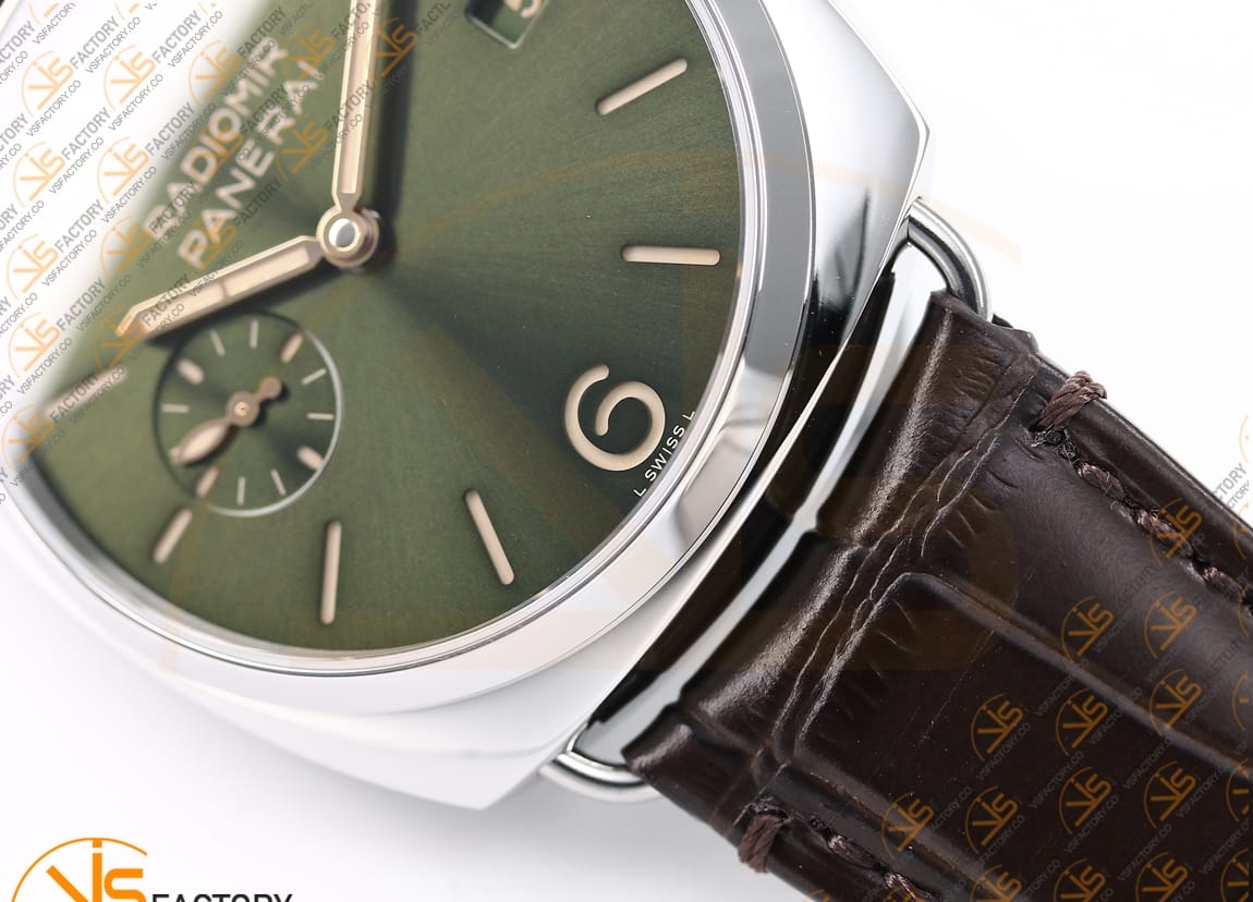 VS Factory Panerai Radiomir PAM1386 Green Dial Stainless Steel P.900 Movemen - 图片 9
