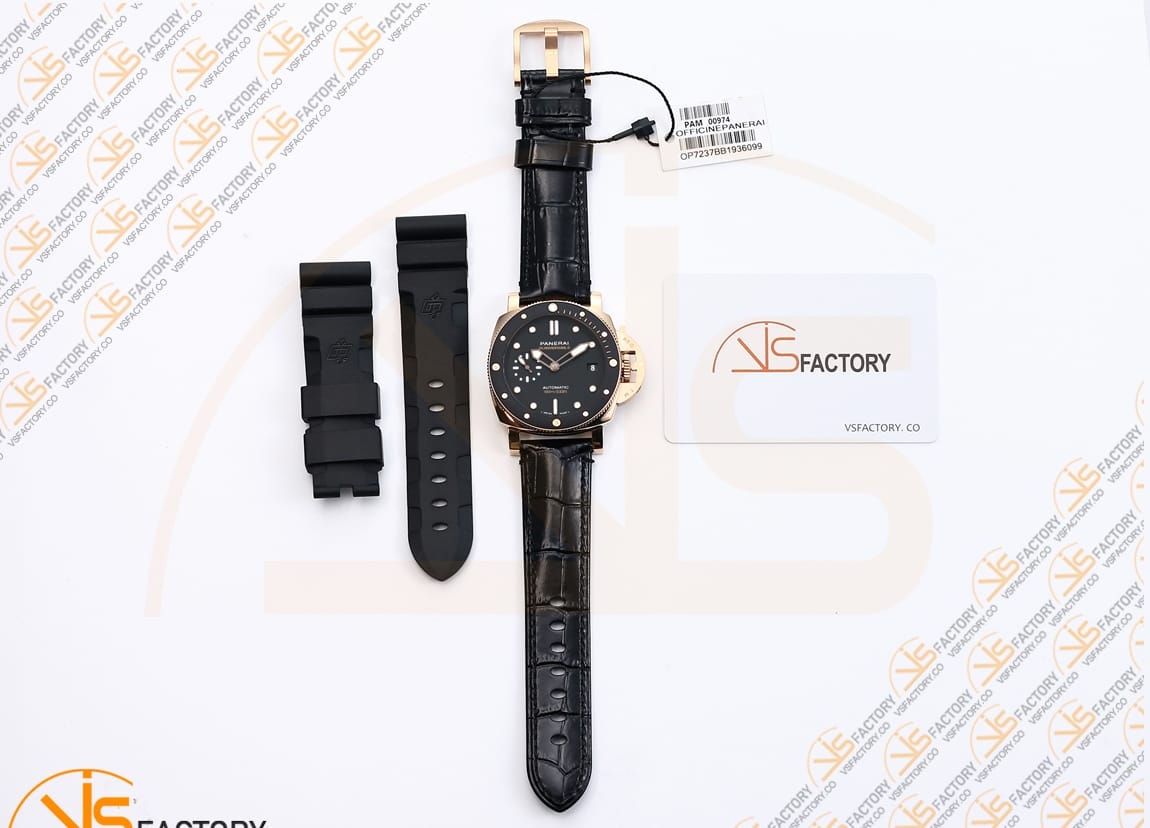 VS Factory Panerai Luminor Submersible PAM974 GoldTech Rose Gold OP XXXIV Movement - 图片 2