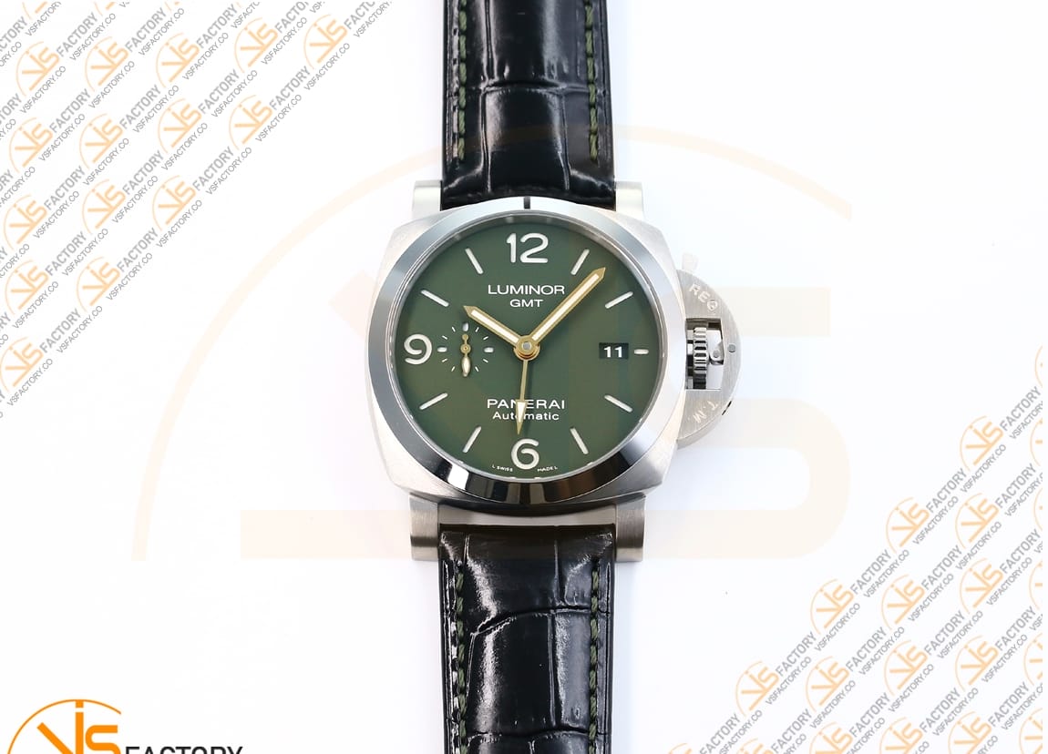 VS Factory Panerai PAM1056 Luminor GMT Green Dial Steel Case P9011 Movement - 图片 4