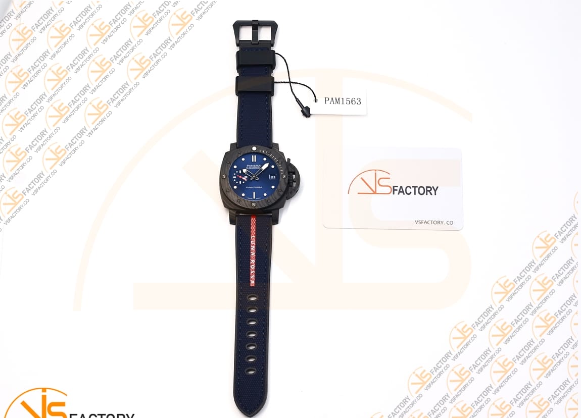 VS Factory Panerai Submersible PAM1563 Luna Rossa 42mm Blue Dial Blue Nylon P900 Movement - 图片 2