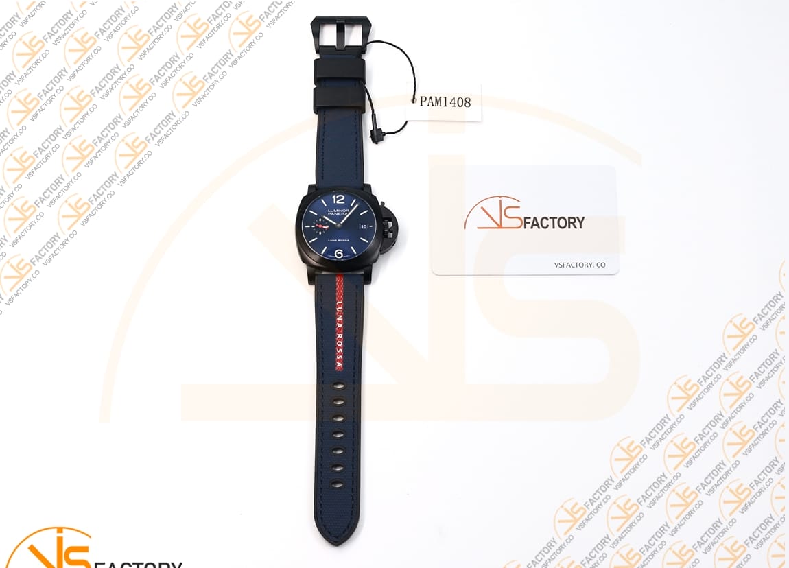 VS Factory Panerai Luminor Quaranta BiTempo PAM1408 Luna Rossa DLC Blue Rubber P900 Movement - 图片 2