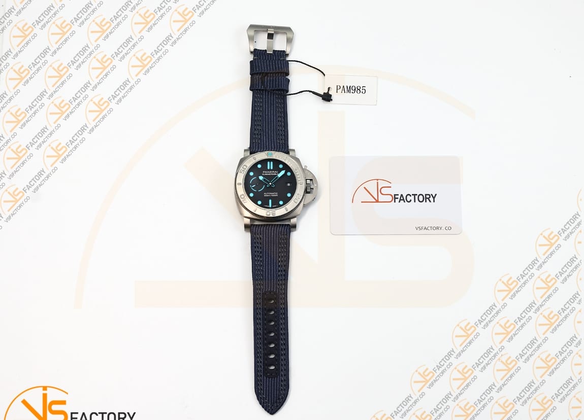 VS Factory Panerai Submersible Mike Horn PAM985 Blue Dial Titanium P.9010 Movement - 图片 2