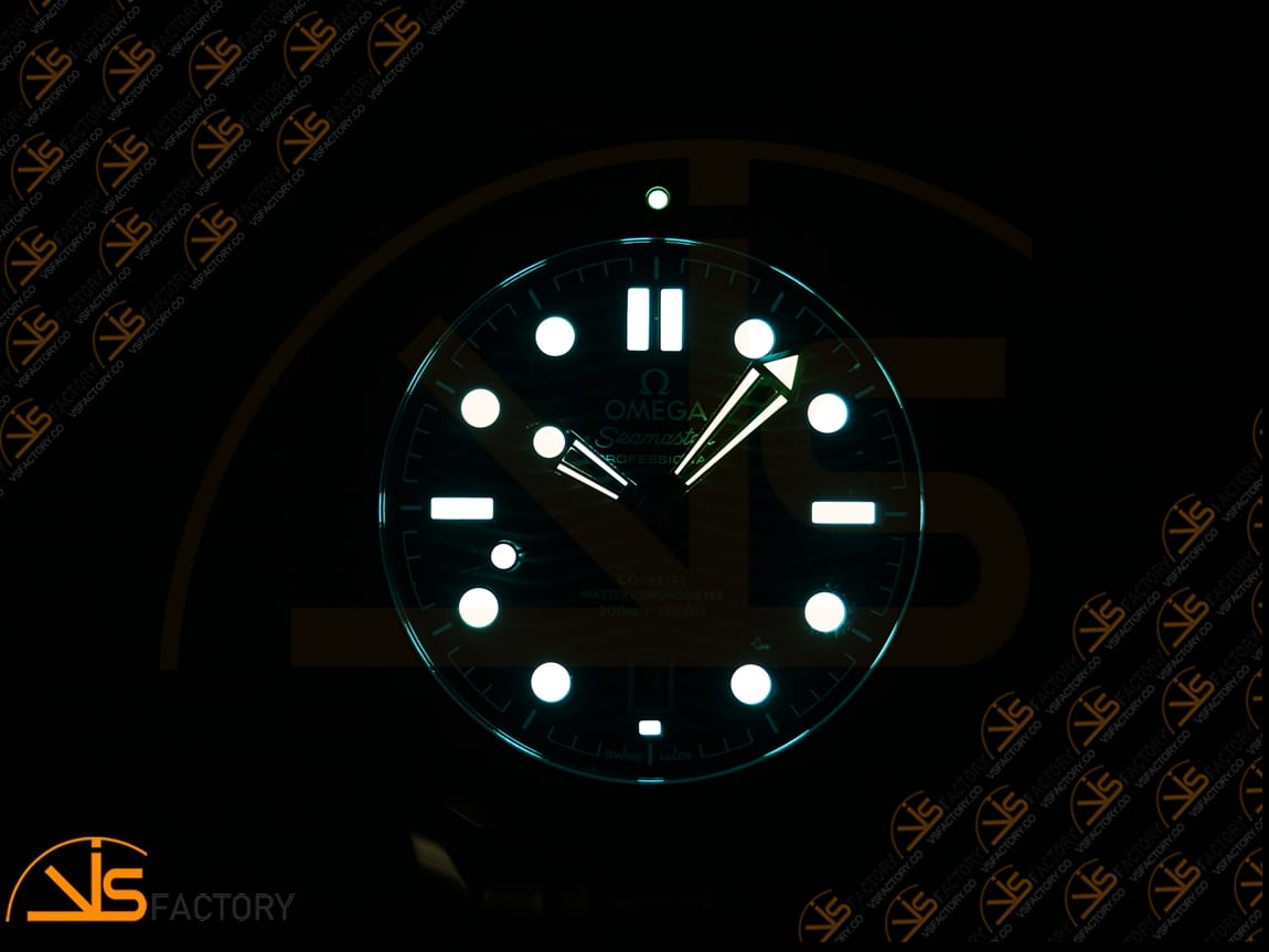 VS Factory Omega Seamaster Diver 300M Blue Ceramic Blue Dial Steel Bracelet VS8800 Movement - 图片 9