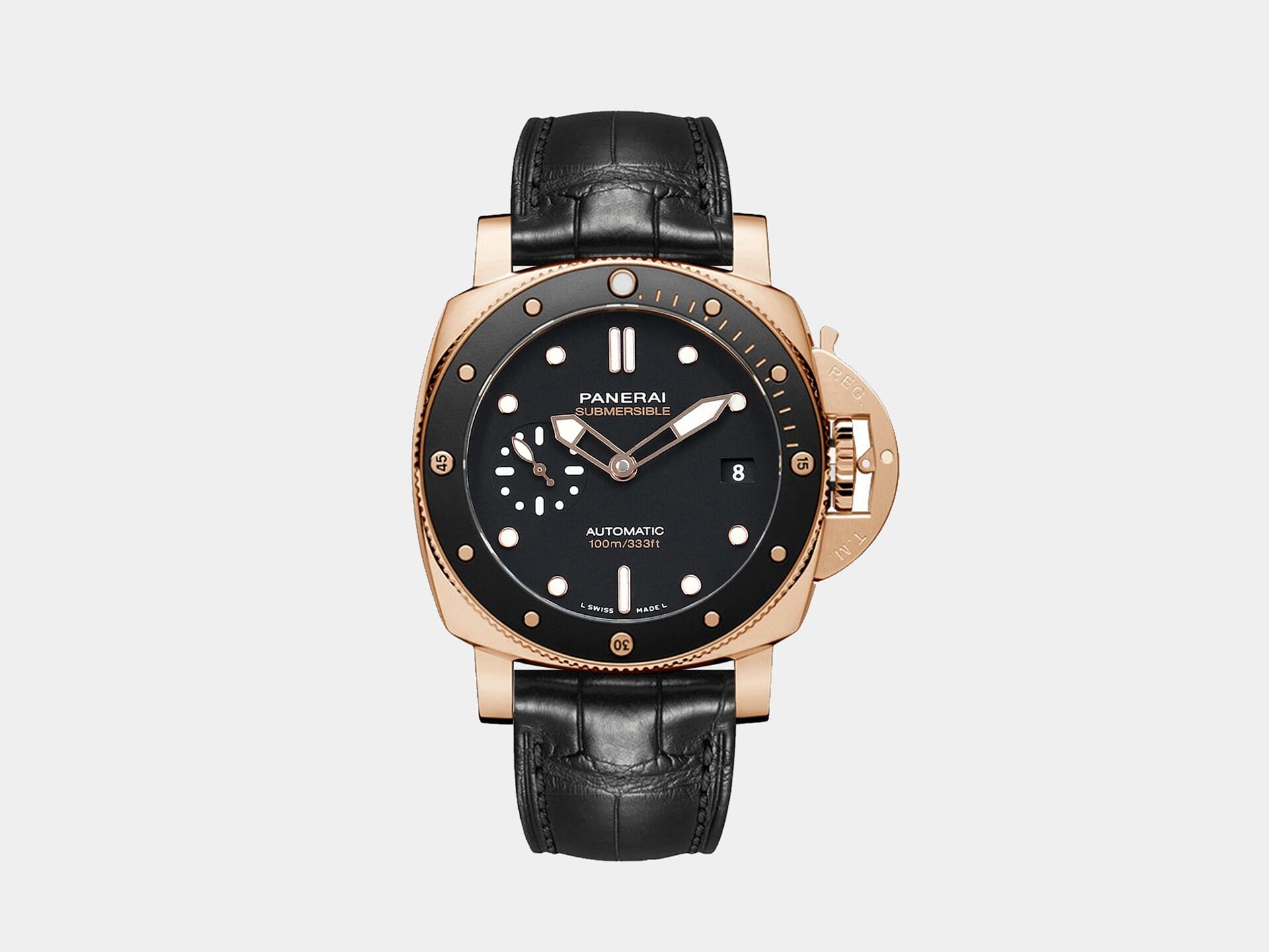 VS Factory Panerai Luminor Submersible PAM974 GoldTech Rose Gold OP XXXIV Movement