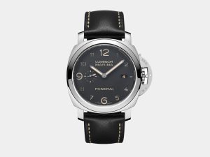 VS Factory Panerai Luminor PAM359 Black Dial 904L Steel Black Leather P.9000 Movement