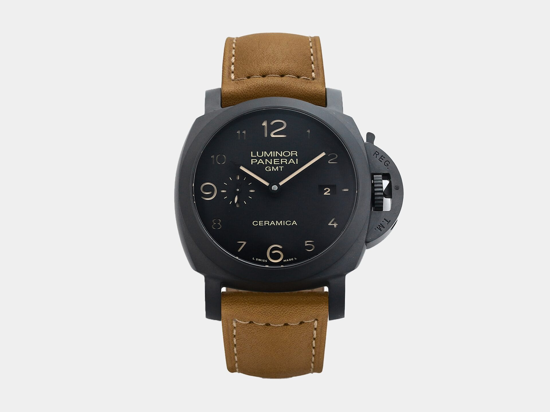 VS Factory Panerai Luminor GMT PAM441 Brown Dial Ceramic P.9001 Movement