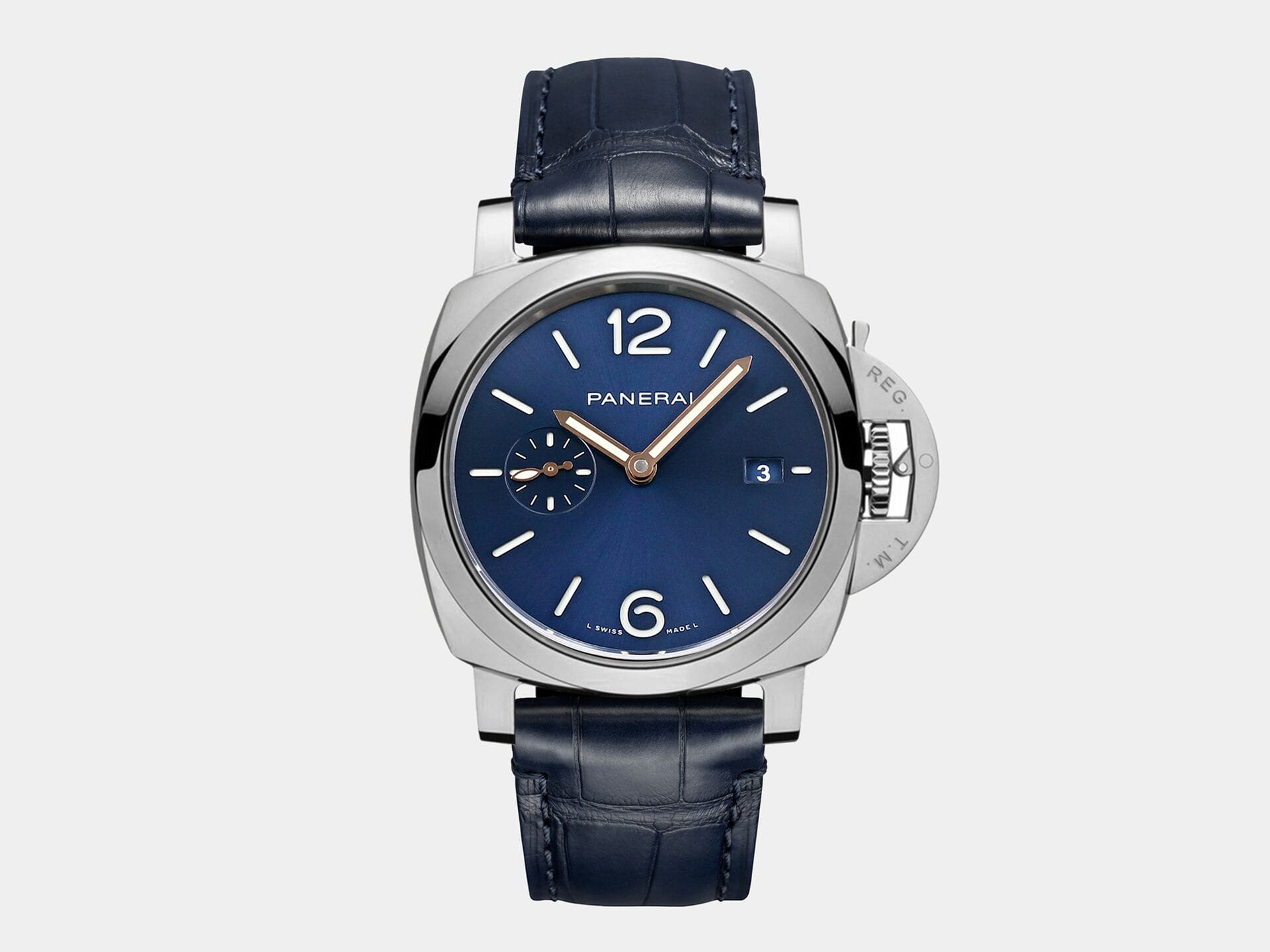 VSFactory Panerai Luminor Due PAM1274 Blue Dial Steel Leather P.900 Movement