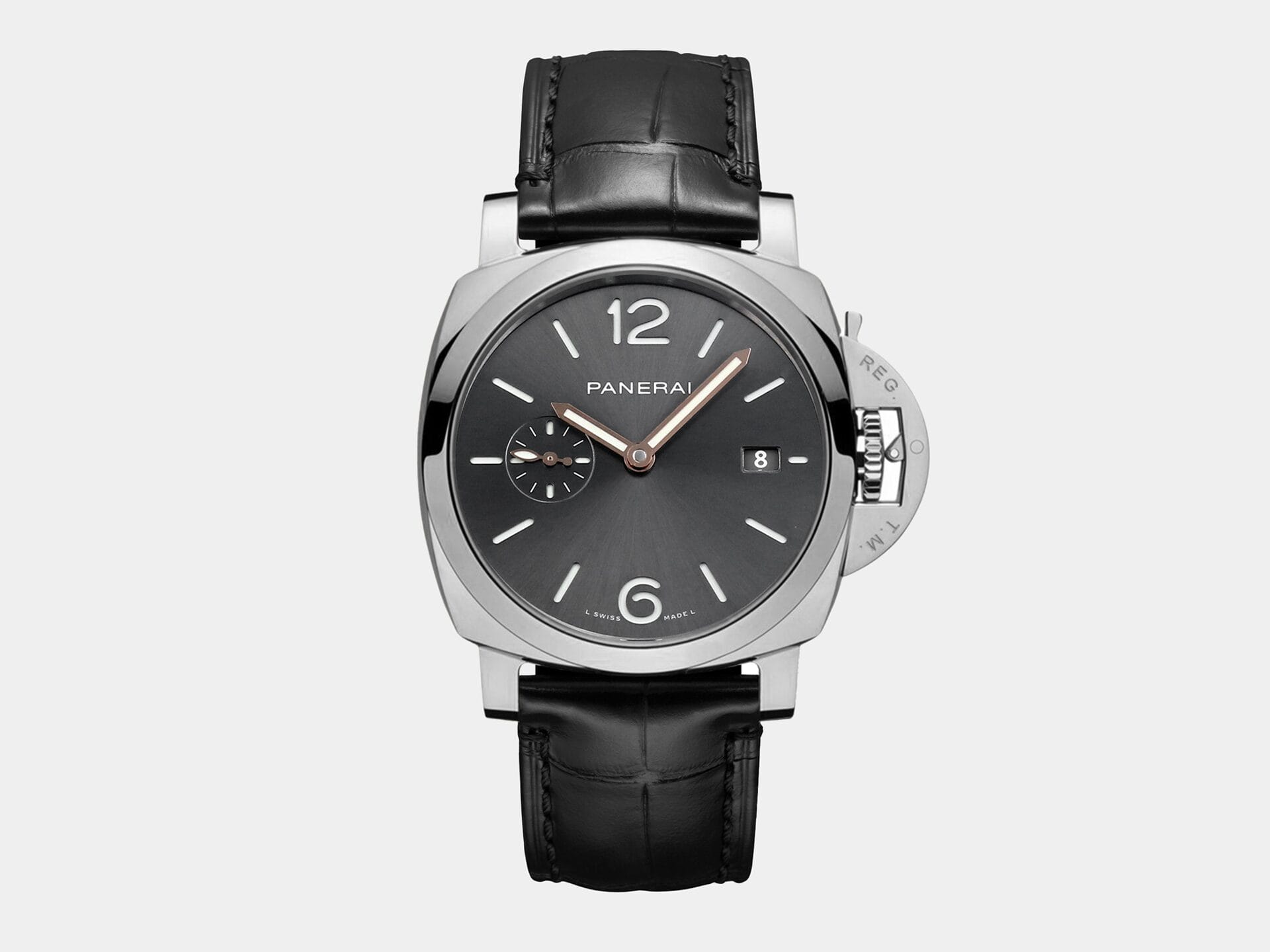 VS Factory Panerai Luminor Due PAM1250 Gray Dial Steel Leather P.900 Movement