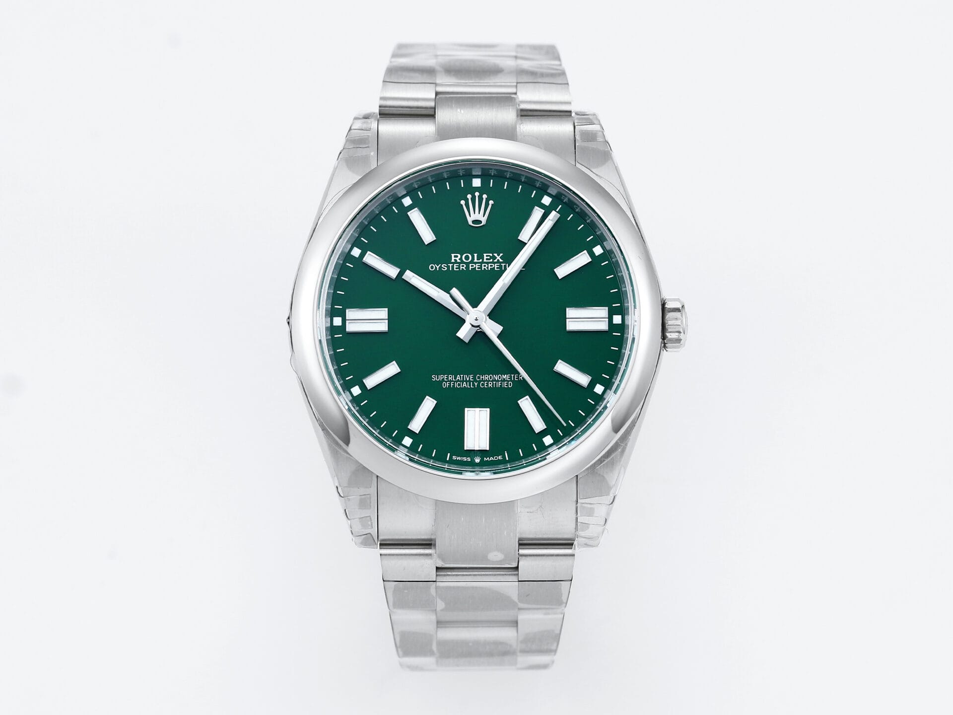VS Factory Rolex Oyster Perpetual 124300 Green Dial 904L Steel VS3235 Movement