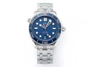 VS Factory Omega Seamaster Diver 300M Blue Ceramic Blue Dial Steel Bracelet VS8800 Movement