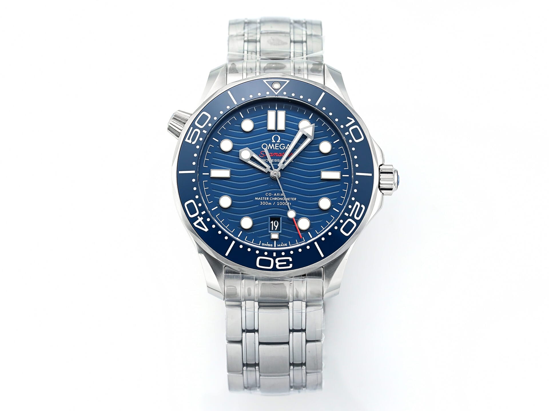 VS Factory Omega Seamaster Diver 300M Blue Ceramic Blue Dial Steel Bracelet VS8800 Movement