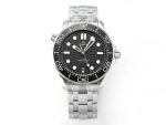 VS Factory Omega Seamaster Diver 300M Black Ceramic Black Dial Steel Bracelet VS8800 Movement