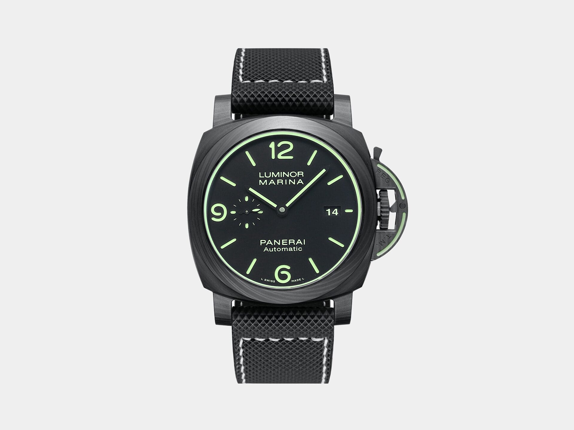 VS Factory Panerai Luminor Marina PAM1118 Blue Dial Forged Carbon P.9010 Movement