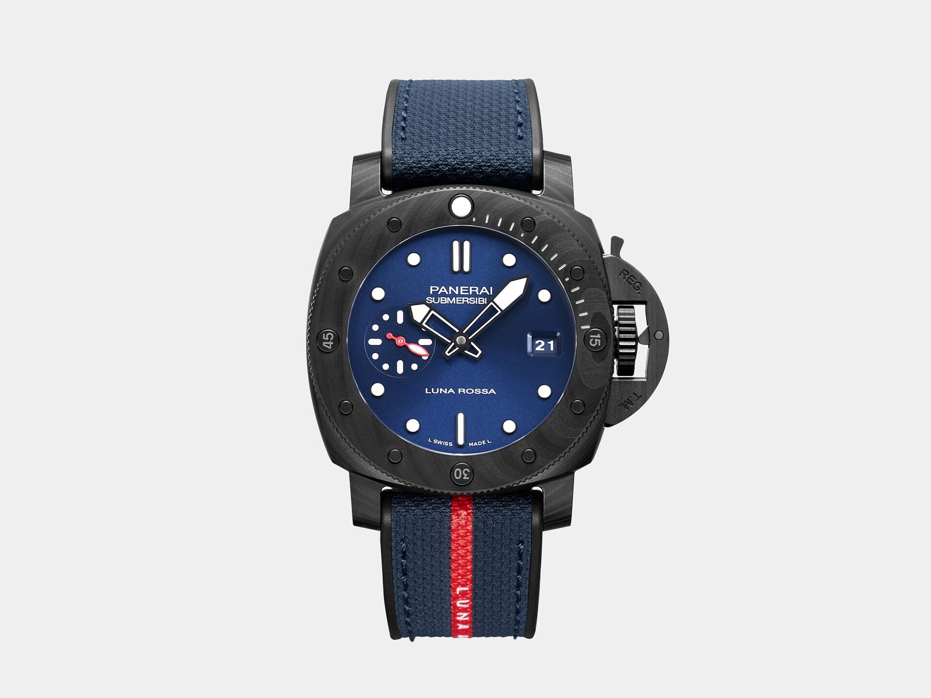 VS Factory Panerai Submersible PAM1563 Luna Rossa 42mm Blue Dial Blue Nylon P900 Movement