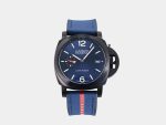 VS Factory Panerai Luminor Quaranta BiTempo PAM1408 Luna Rossa DLC Blue Rubber P900 Movement