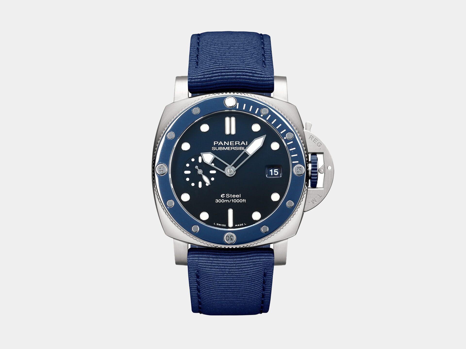 VS Factory Panerai Submersible PAM1289Y Blue Dial Steel P.900 Movement