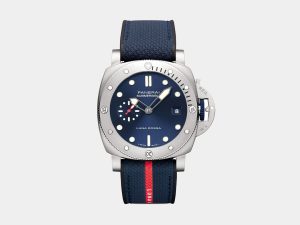 VS Factory Panerai Submersible PAM1391 Luna Rossa Blue Dial Blue Fabric Strap P.900 Movement