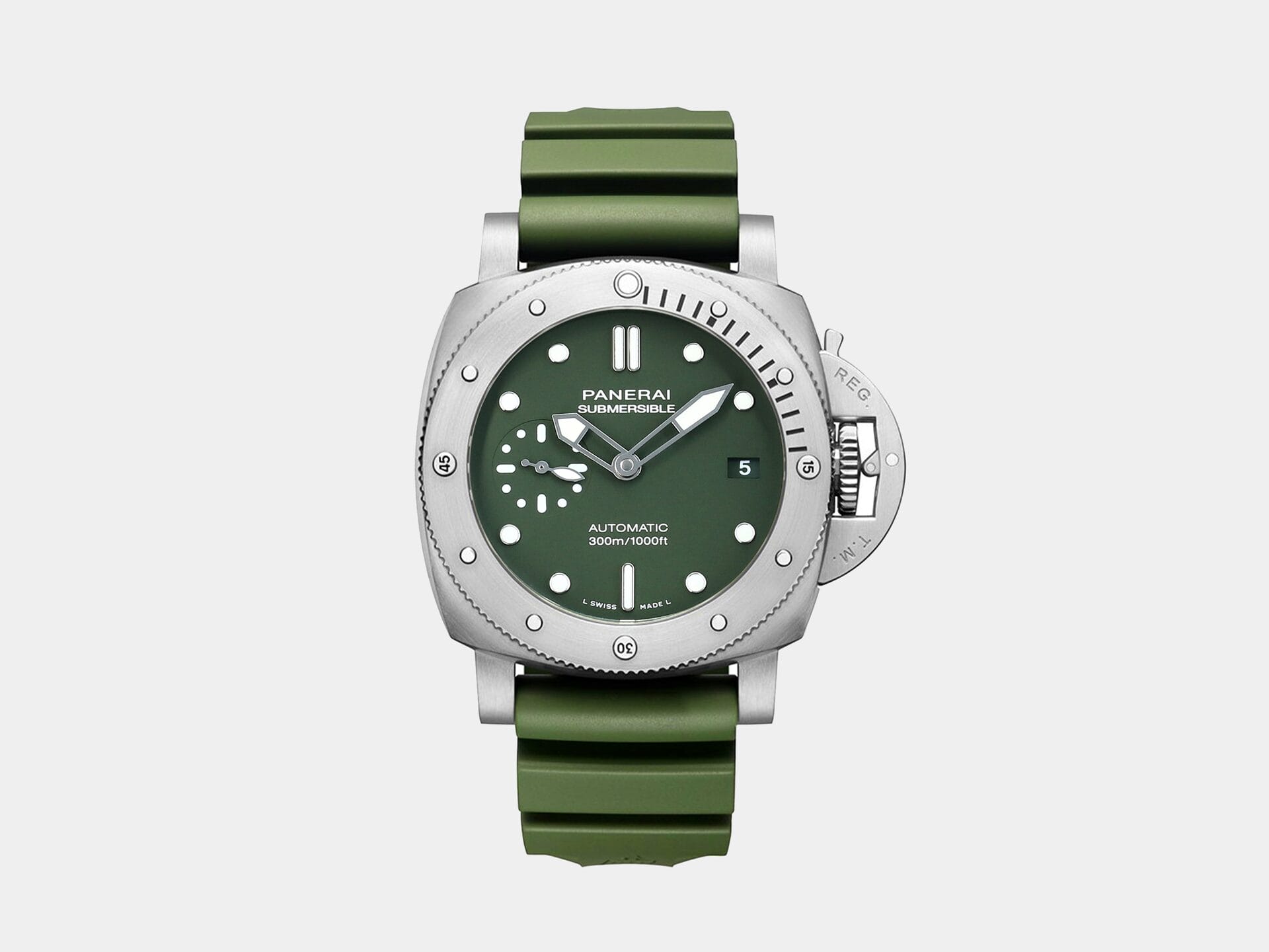 VS Factory Panerai Submersible Verde Militare PAM1055 Green Dial Steel P.900 Movement