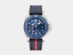VS Factory Panerai Submersible GMT PAM1507 Luna Rossa Black Dial Blue Nylon Strap P.900 Movement