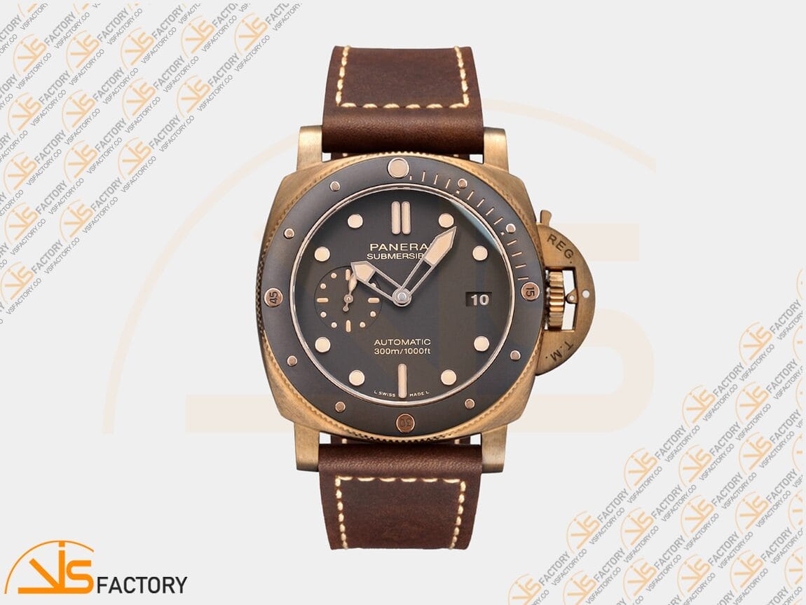 VS Factory Panerai Submersible Bronzo PAM968 Brown Dial Bronze Brown Ceramic P.9010 Movement - 图片 3