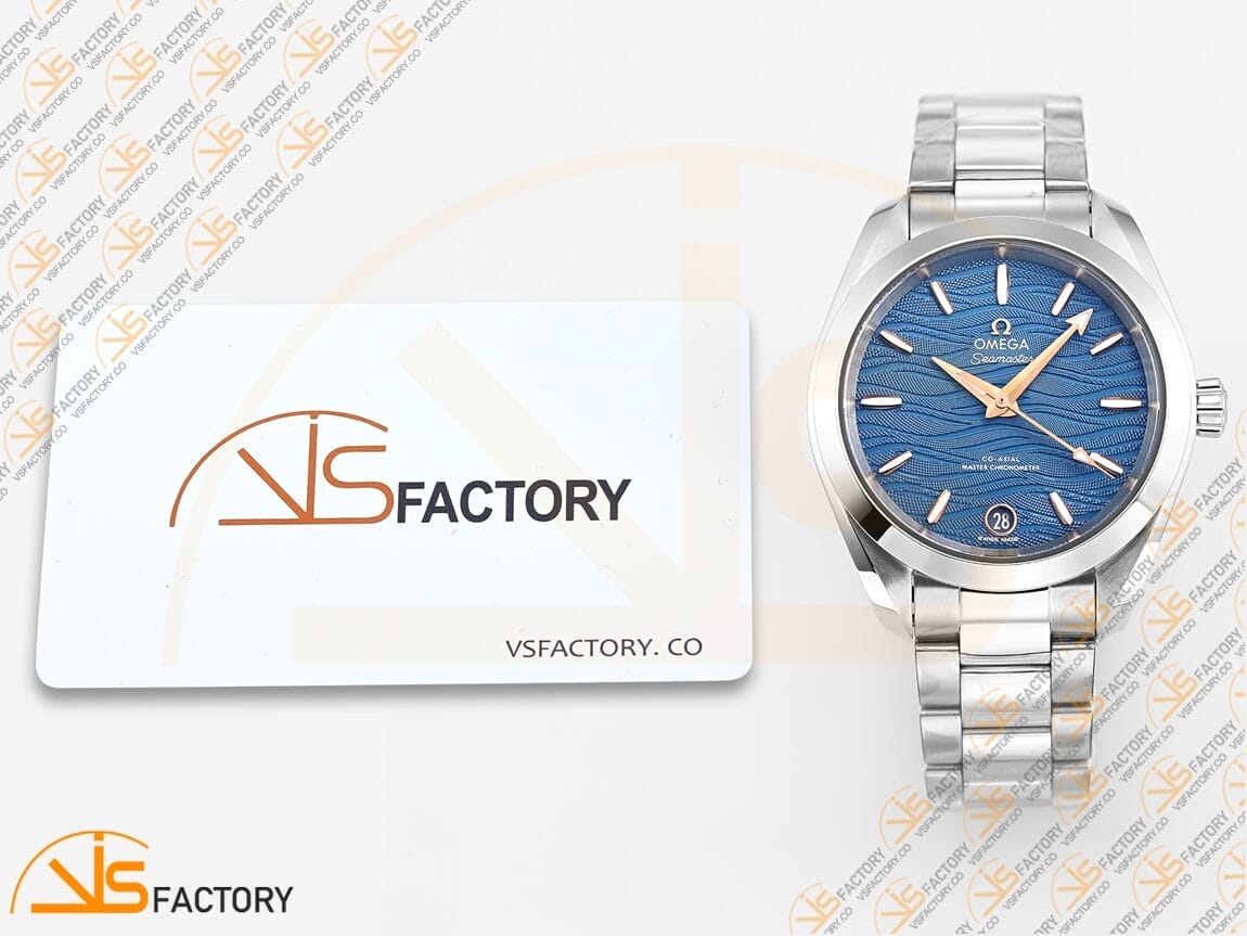 VSFactory (VSF) Omega Aqua Terra 150M 34mm Blue Wave Dial Steel A8800 Movement - 图片 2