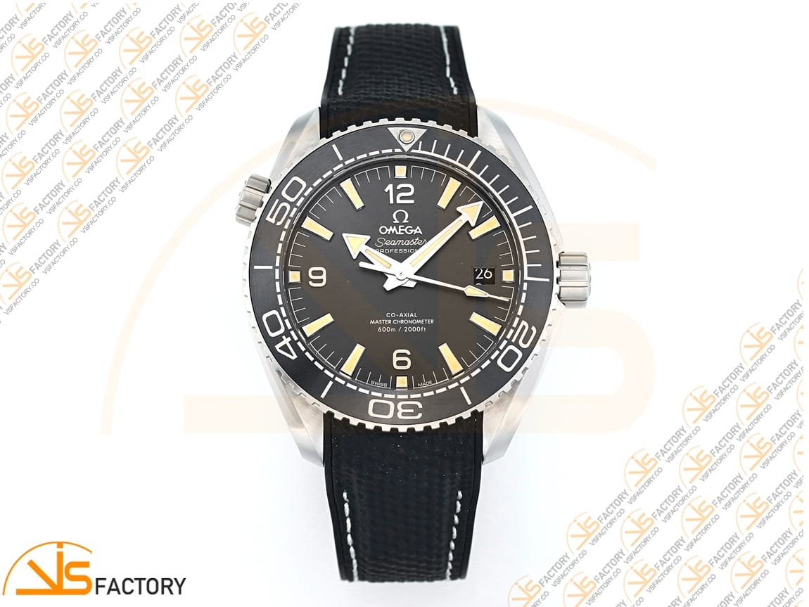 VSFactory (VSF) Omega Planet Ocean 43.5mm Gray Dial SS Case Gray Bezel Black Rubber Strap A8900 Movement - 图片 3