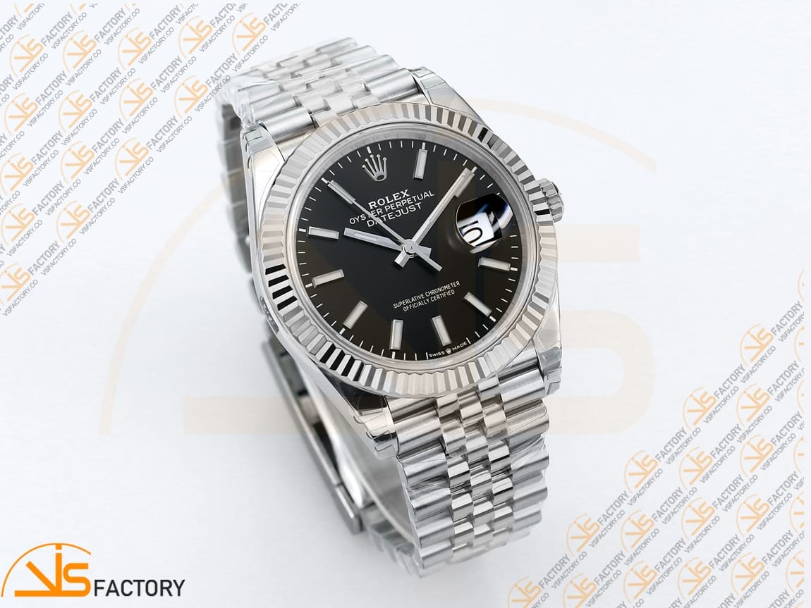 VS Factory Rolex DateJust 41 126334 Black Dial 904L Steel VS3235 Movement - 图片 5