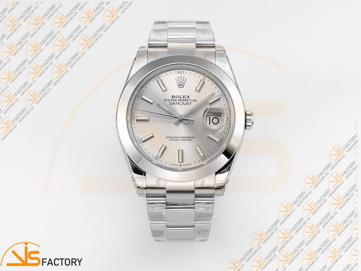 VS Factory Rolex DateJust 41 126330 Silver Dial 904L Steel VS3235 Movemen - 图片 3
