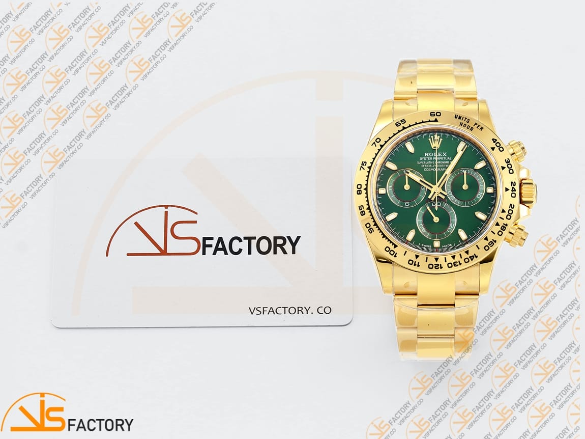 VS Factory Rolex Daytona 116508 Green Dial YG DD4130 Movement - 图片 2