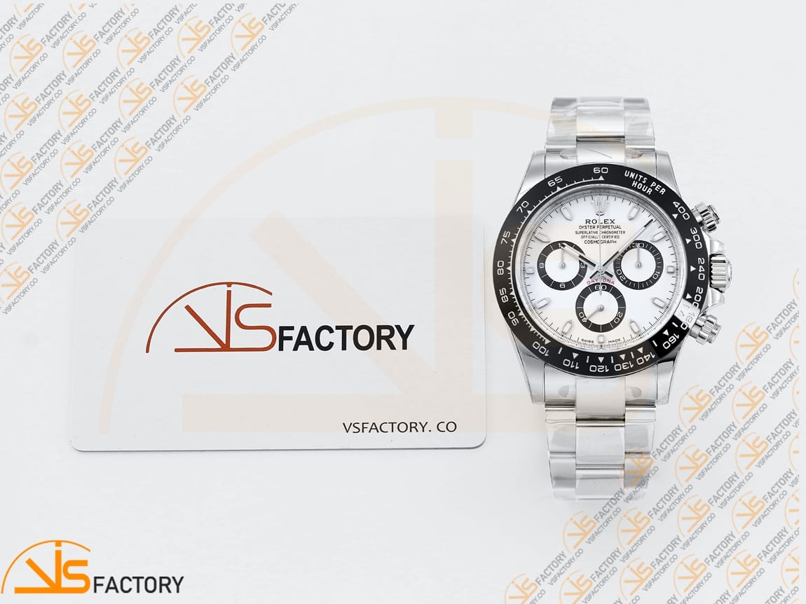 VS Factory Rolex Daytona 116500 White Dial 904L Steel DD4130 Movement - 图片 2