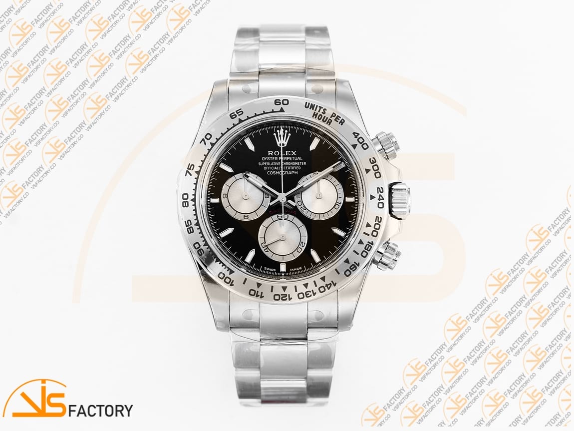 VS Factory Rolex Daytona 126509 Ice Black Dial Platinum Weighted VS4131 Movement - 图片 3