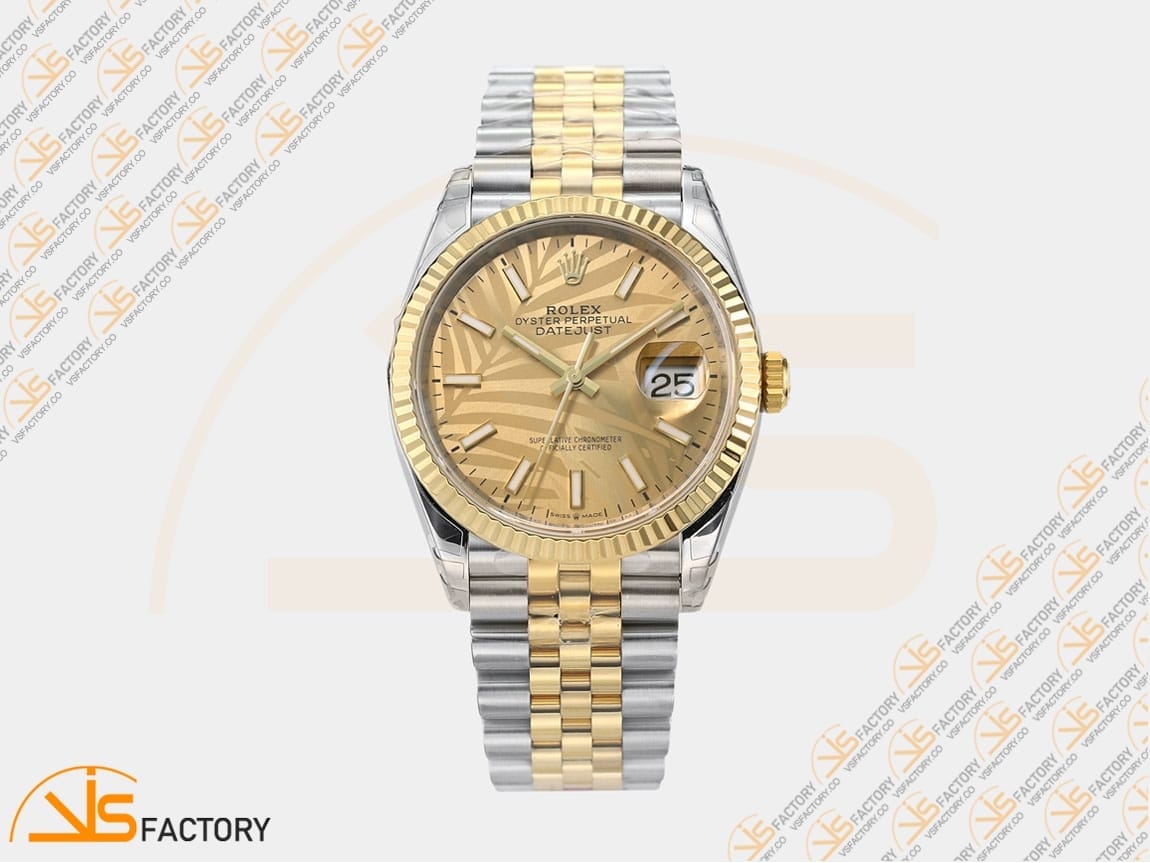 VSFactory (VSF) Rolex Datejust 36 126233 Leaf Dial 904L Steel Yellow Gold VS3235 Movement - 图片 3