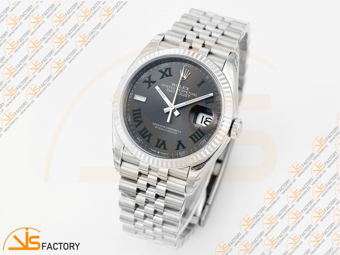 VSFactory (VSF) Rolex Datejust 36 116234 Gray Green Roman Dial – 904L Steel / VS3235 Movement - 图片 5