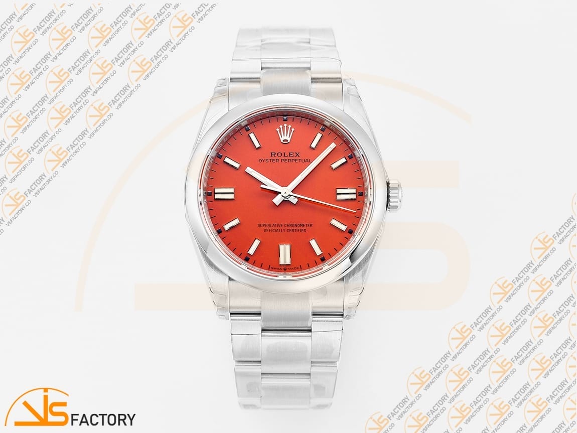 VSFactory (VSF) Rolex Oyster Perpetual 126000 Red Dial 904L Steel VS3230 Movement - 图片 3