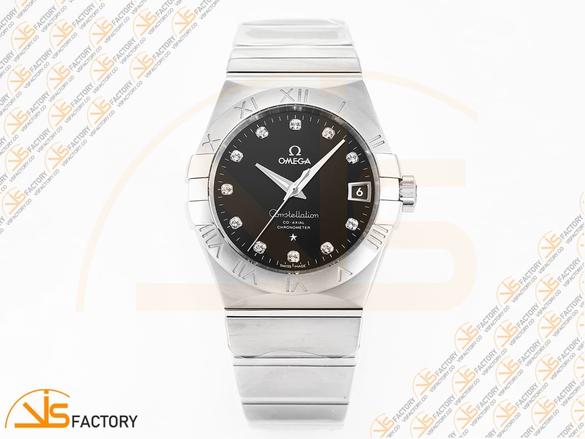 VSFactory (VSF) Omega Constellation 38mm Black Diamond Dial Steel Asia 8500 Movement - 图片 3