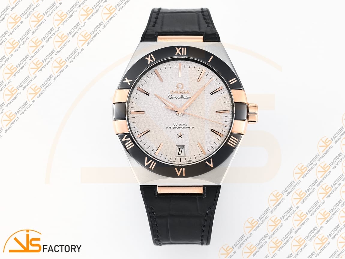 VSFactory (VSF) Omega Constellation Black Ceramic White Dial SSRG Black Rubber A8900 Movement - 图片 3