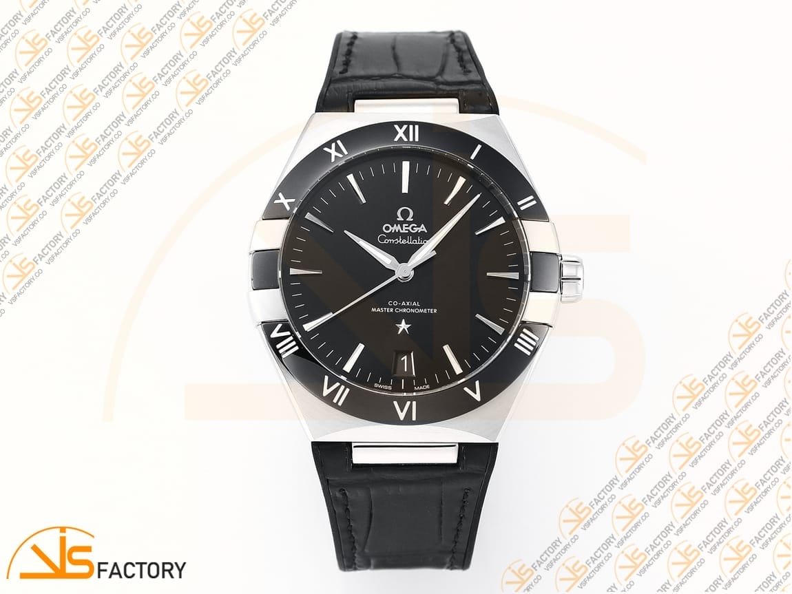 VSFactory (VSF) Omega Constellation Black Dial Black Ceramic Steel A8900 Movement - 图片 3