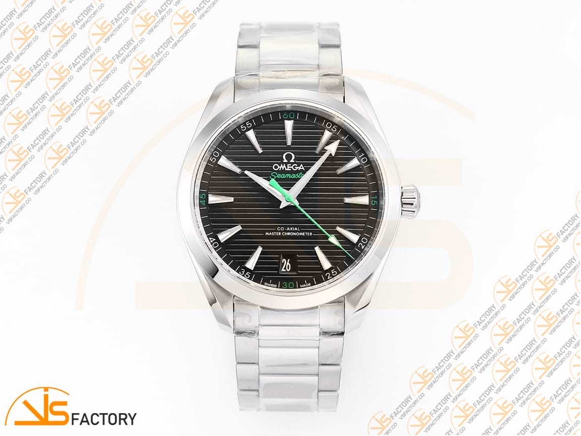 VSFactory (VSF) Omega Aqua Terra 150M Black Dial Green Hand Steel A8900 Movement - 图片 3