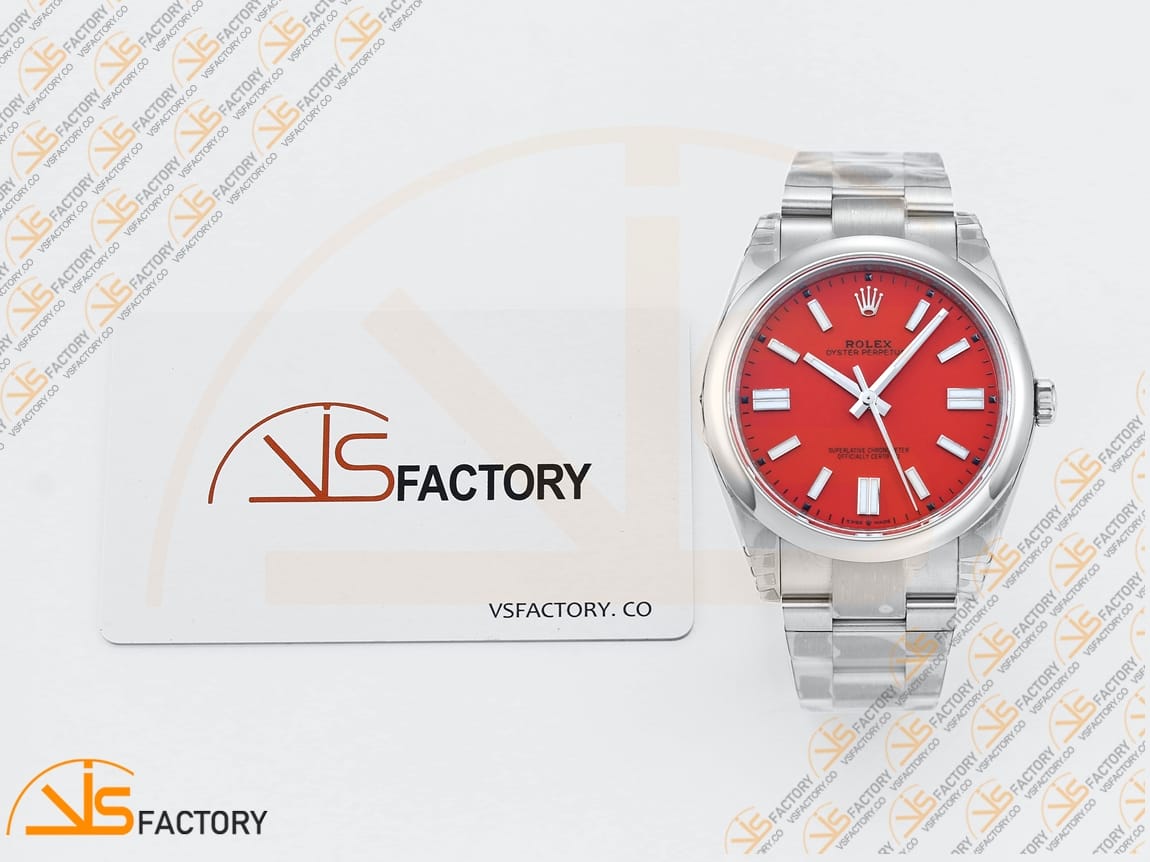 VS Factory Rolex Oyster Perpetual 124300 Red Dial 904L Steel VS3235 Movement - 图片 2