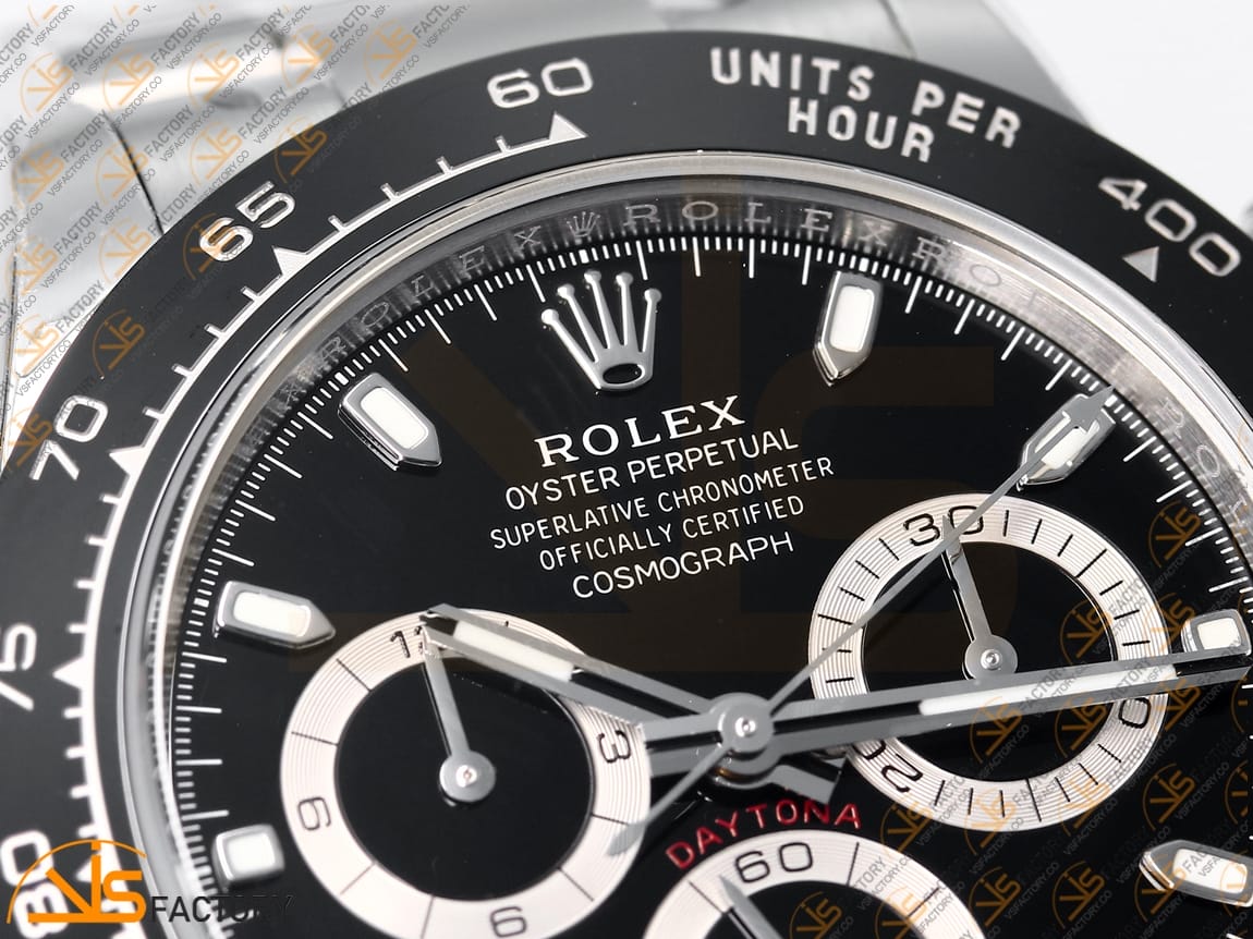 VS Factory Rolex Daytona 116500 Black Dial 904L Steel DD4130 Movement - 图片 10