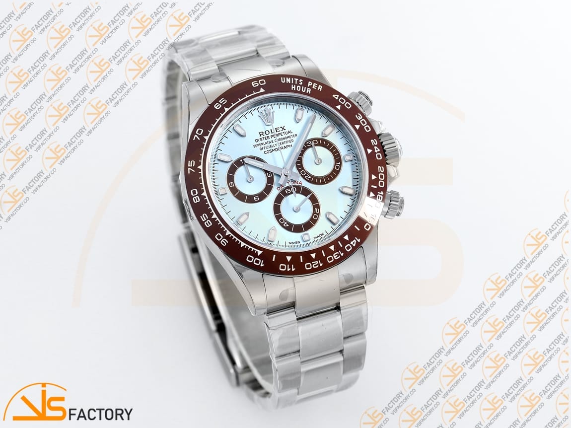 VS Factory Rolex Daytona 116506 Ice Blue Dial Brown Ceramic 904L Steel DD4130 Movement - 图片 5