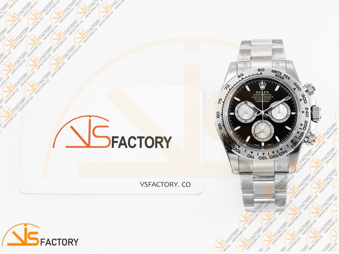 VS Factory Rolex Daytona 126509 Ice Black Dial Platinum Weighted VS4131 Movement - 图片 2