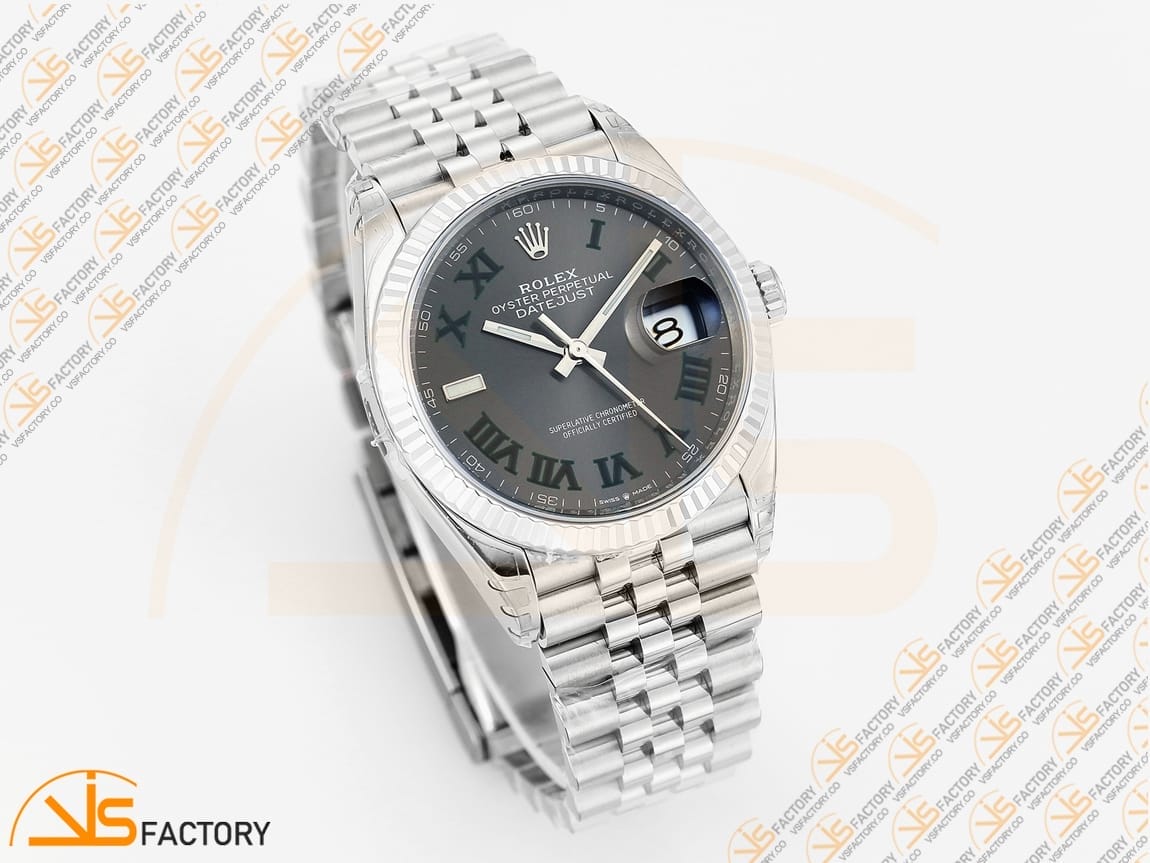 VSFactory (VSF) Rolex Datejust 36 116234 Gray Green Roman Dial – 904L Steel / VS3235 Movement - 图片 4