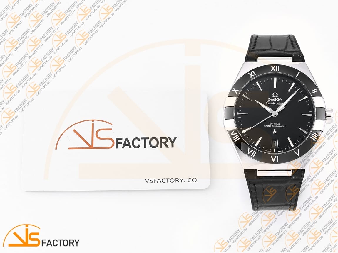 VSFactory (VSF) Omega Constellation Black Dial Black Ceramic Steel A8900 Movement - 图片 2