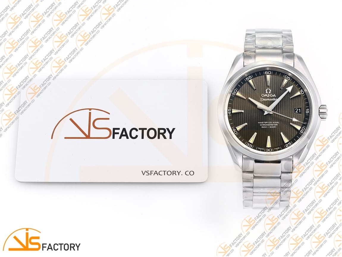 VSFactory (VSF) Omega Aqua Terra 150M Gray Textured Dial Steel A8500 Movement - 图片 2