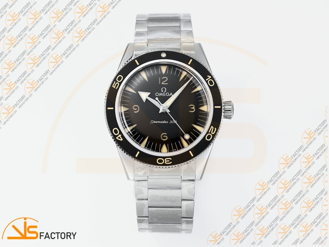 VS Factory Omega Seamaster 300 Heritage Black Dial Steel A8912 Movement - 图片 3