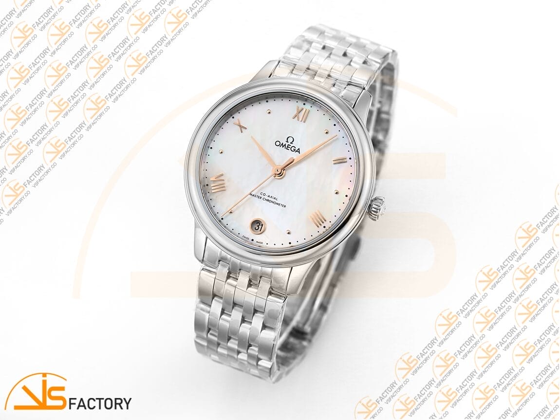 VSFactory (VSF) Omega De Ville Prestige 34mm MOP White Dial Steel A8800 Movement - 图片 4