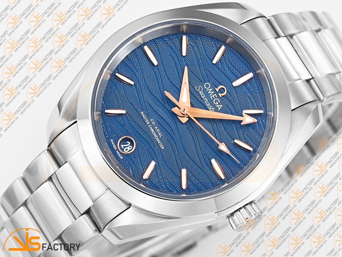 VSFactory (VSF) Omega Aqua Terra 150M 34mm Blue Wave Dial Steel A8800 Movement - 图片 9